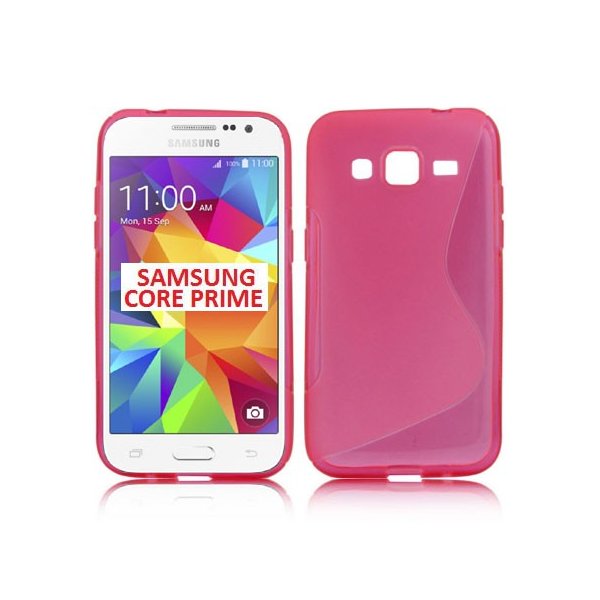 CUSTODIA GEL TPU SILICONE DOUBLE per SAMSUNG G360 GALAXY CORE PRIME COLORE ROSA