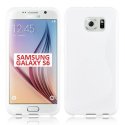 CUSTODIA GEL TPU SILICONE DOUBLE per SAMSUNG SM-G920 GALAXY S6 COLORE BIANCO