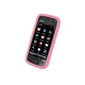 CUSTODIA SILICONE per NOKIA 5800 COLORE ROSA