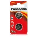 BATTERIA A BOTTONE LITHIUM POWER PER OROLOGI, OCCHIALI 3D CR-2032EL/2B PANASONIC BLISTER 2 PEZZI