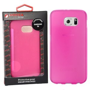 CUSTODIA GEL TPU SILICONE per SAMSUNG SM-G920 GALAXY S6 COLORE ROSA ALTA QUALITA' MOCCA