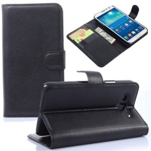 CUSTODIA FLIP ORIZZONTALE SIMILPELLE per SAMSUNG SM-G7200 GALAXY GRAND 3 CON STAND, PORTA CARTE E CHIUSURA MAGNETICA NERO