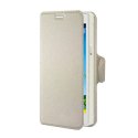 CUSTODIA FLIP ORIZZONTALE SIMILPELLE per ZTE BLADE L2 CON INTERNO IN TPU E STAND COLORE BIANCO