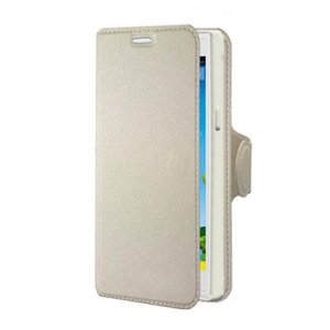 CUSTODIA FLIP ORIZZONTALE SIMILPELLE per ZTE BLADE L2 CON INTERNO IN TPU E STAND COLORE BIANCO