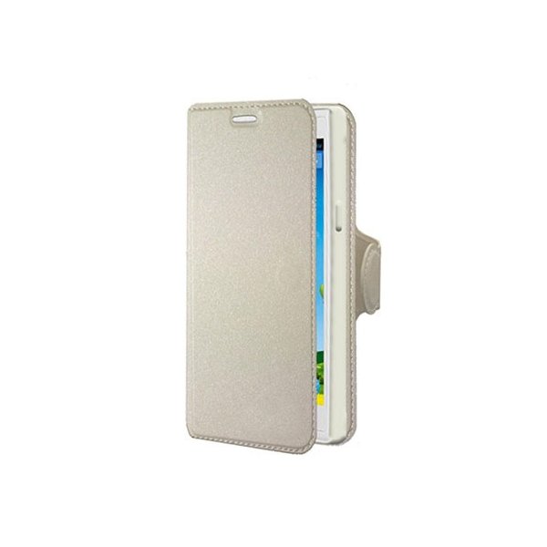 CUSTODIA FLIP ORIZZONTALE SIMILPELLE per ZTE BLADE L2 CON INTERNO IN TPU E STAND COLORE BIANCO