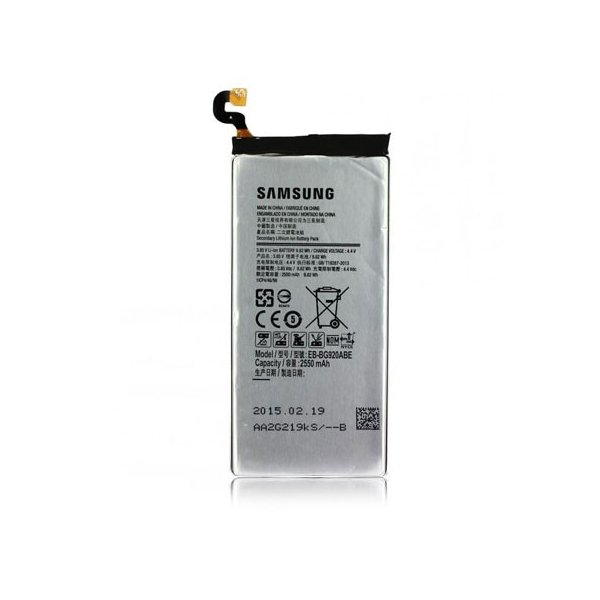 BATTERIA ORIGINALE SAMSUNG EB-BG920ABE per SM-G920 GALAXY S6 - 2550 mAh LI-ION BULK