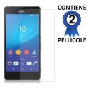 PELLICOLA PROTEGGI DISPLAY per SONY XPERIA M4 AQUA, M4 AQUA DUAL CONFEZIONE 2 PEZZI