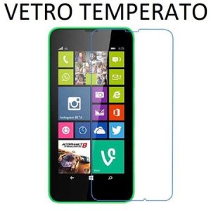 PELLICOLA PROTEGGI DISPLAY VETRO TEMPERATO 0,33mm per MICROSOFT LUMIA 640 XL