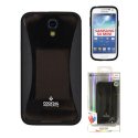 CUSTODIA GEL TPU SILICONE per SAMSUNG I9190 GALAXY S4 MINI COLORE NERO FUME' ALTA QUALITA' MERCURY BLISTER