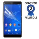 PELLICOLA PROTEGGI DISPLAY per SONY XPERIA Z4, XPERIA Z3+ CONFEZIONE 2 PEZZI