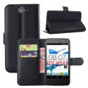 CUSTODIA FLIP ORIZZONTALE SIMILPELLE per ZTE BLADE APEX 2 CON STAND, PORTA CARTE E CHIUSURA MAGNETICA COLORE NERO