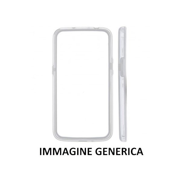 CUSTODIA BUMPER GEL TPU SEMI-RIGIDO per SAMSUNG SM-A300 GALAXY A3 (NO VERSIONE 2016) COLORE BIANCO-TRASPARENTE-BIANCO