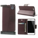 CUSTODIA FLIP ORIZZONTALE PELLE per APPLE IPHONE 6 PLUS, 6S PLUS 5.5" CON INTERNO IN TPU E STAND BORDEAUX ALTA QUALITA' SONATA