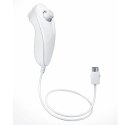 NUNCHUCK CONTROLLER PER NINTENDO WII U E WII CON 2 TASTI E 1 JOYSTICK ANALOGICO COLORE BIANCO NWII