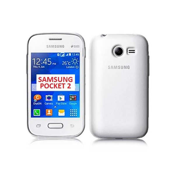 CUSTODIA GEL TPU SILICONE per SAMSUNG G110 GALAXY POCKET 2 COLORE BIANCO TRASPARENTE