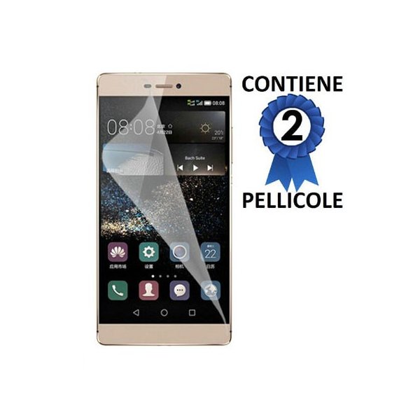 PELLICOLA PROTEGGI DISPLAY per HUAWEI ASCEND P8 CONFEZIONE 2 PEZZI