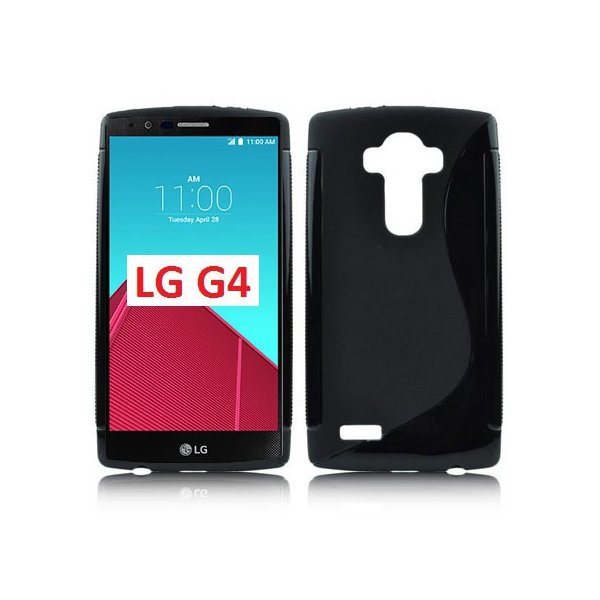 CUSTODIA GEL TPU SILICONE DOUBLE per LG G4, H815 COLORE NERO