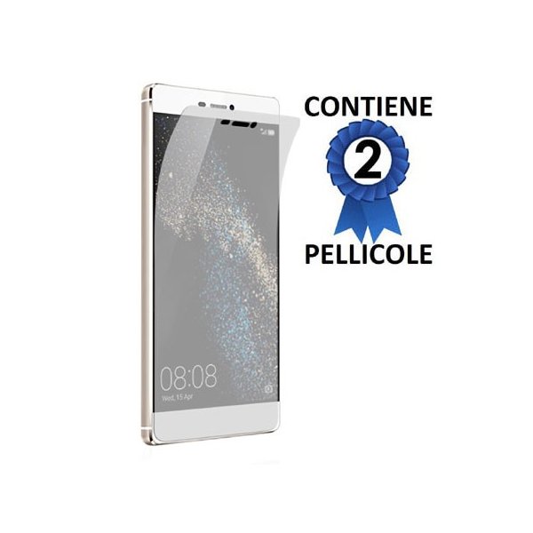 PELLICOLA PROTEGGI DISPLAY per HUAWEI P8 LITE CONFEZIONE 2 PEZZI