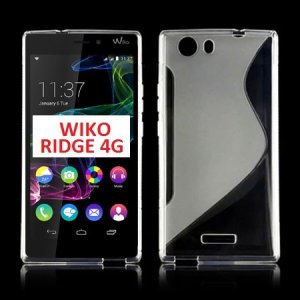 CUSTODIA GEL TPU SILICONE per WIKO RIDGE 4G COLORE BIANCO TRASPARENTE