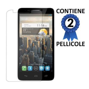 PELLICOLA PROTEGGI DISPLAY per ALCATEL ONE TOUCH IDOL 3 - 4.7"  POLLICI, OT-6039X CONFEZIONE 2 PEZZI