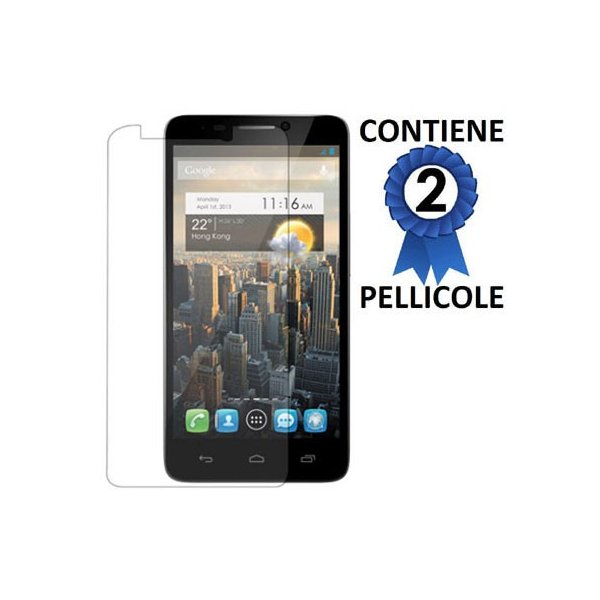 PELLICOLA PROTEGGI DISPLAY per ALCATEL ONE TOUCH IDOL 3 - 4.7"  POLLICI, OT-6039X CONFEZIONE 2 PEZZI