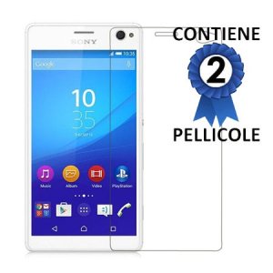 PELLICOLA PROTEGGI DISPLAY per SONY XPERIA C4, XPERIA C4 DUAL CONFEZIONE 2 PEZZI