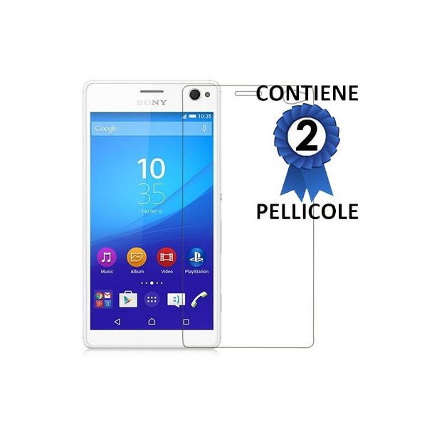 PELLICOLA PROTEGGI DISPLAY per SONY XPERIA C4, XPERIA C4 DUAL CONFEZIONE 2 PEZZI