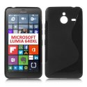 CUSTODIA GEL TPU SILICONE DOUBLE per MICROSOFT LUMIA 640 XL COLORE NERO