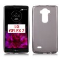 CUSTODIA GEL TPU SILICONE per LG G FLEX2 COLORE NERO TRASPARENTE