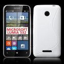 CUSTODIA GEL TPU SILICONE DOUBLE per MICROSOFT LUMIA 532 COLORE BIANCO