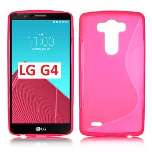 CUSTODIA GEL TPU SILICONE DOUBLE per LG G4, H815 COLORE ROSA