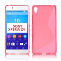 CUSTODIA GEL TPU SILICONE DOUBLE per SONY XPERIA Z4, XPERIA Z3+ COLORE ROSA