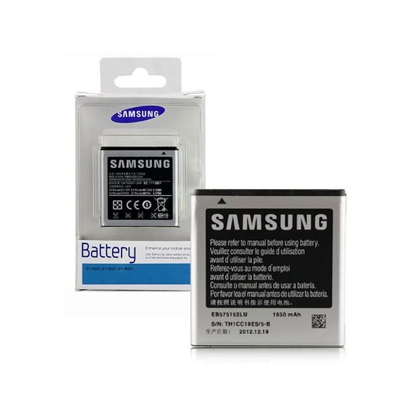 BATTERIA ORIGINALE SAMSUNG EB575152LU per I9000 GALAXY S, I9001 GALAXY S PLUS 1650 mAh LI-ION BLISTER SEGUE COMPATIBILITA'..