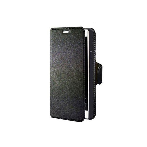 CUSTODIA FLIP ORIZZONTALE SIMILPELLE per HUAWEI ASCEND P8 CON INTERNO IN TPU E STAND COLORE NERO