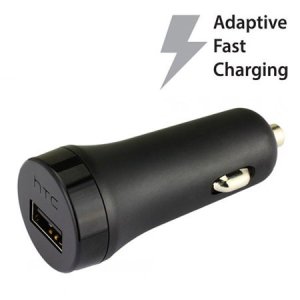 CARICATORE AUTO 2000mAh CON 1 PORTA USB FAST CHARGING COLORE NERO CC-C600 HTC ORIGINALE IN BULK