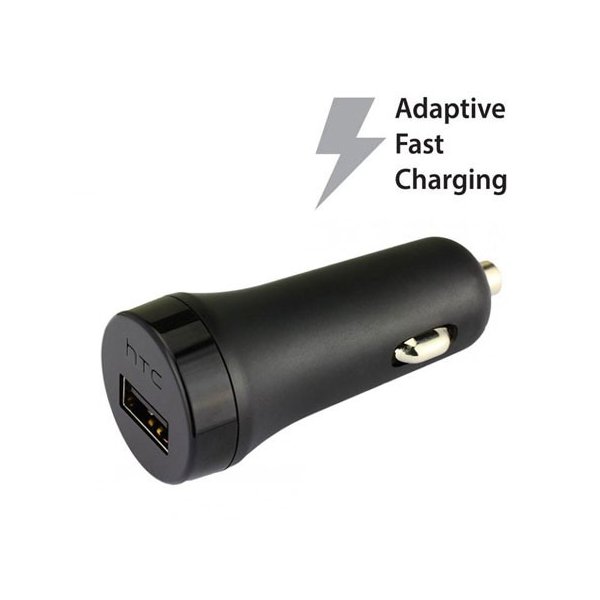 CARICATORE AUTO 2000mAh CON 1 PORTA USB FAST CHARGING COLORE NERO CC-C600 HTC ORIGINALE IN BULK