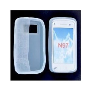 CUSTODIA SILICONE per NOKIA N97 COLORE BIANCO