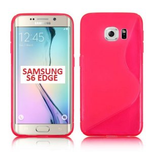 CUSTODIA GEL TPU SILICONE DOUBLE per SAMSUNG SM-G925 GALAXY S6 EDGE COLORE ROSA