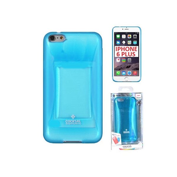 CUSTODIA GEL TPU SILICONE per APPLE IPHONE 6 PLUS, IPHONE 6S PLUS 5.5" POLLICI COLORE AZZURRO ALTA QUALITA' MERCURY BLISTER