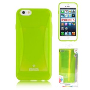 CUSTODIA per APPLE IPHONE SE, IPHONE 5S, IPHONE 5 IN GEL TPU SILICONE COLORE VERDE ALTA QUALITA' MERCURY BLISTER