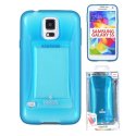 CUSTODIA GEL TPU SILICONE per SAMSUNG G900F GALAXY S5, GALAXY S5 NEO G903F COLORE AZZURRO ALTA QUALITA' MERCURY BLISTER