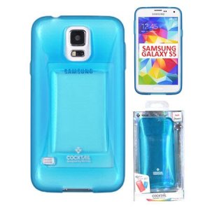 CUSTODIA GEL TPU SILICONE per SAMSUNG G900F GALAXY S5, GALAXY S5 NEO G903F COLORE AZZURRO ALTA QUALITA' MERCURY BLISTER