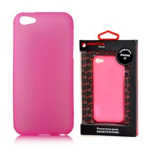 CUSTODIA GEL TPU SILICONE per APPLE IPHONE 5c COLORE ROSA ALTA QUALITA' MOCCA BLISTER