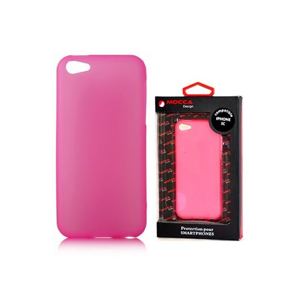 CUSTODIA GEL TPU SILICONE per APPLE IPHONE 5c COLORE ROSA ALTA QUALITA' MOCCA BLISTER