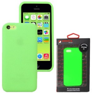 CUSTODIA GEL TPU SILICONE per APPLE IPHONE 5c COLORE VERDE ALTA QUALITA' MOCCA BLISTER