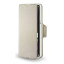 CUSTODIA FLIP ORIZZONTALE SIMILPELLE per ALCATEL ONE TOUCH IDOL 3 - 4.7" POLLICI, OT-6039X CON INTERNO IN TPU COLORE BIANCO