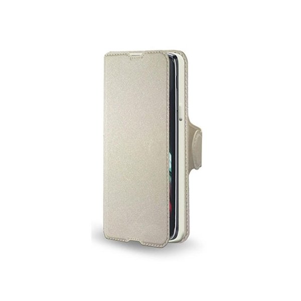 CUSTODIA FLIP ORIZZONTALE SIMILPELLE per ALCATEL ONE TOUCH IDOL 3 - 4.7" POLLICI, OT-6039X CON INTERNO IN TPU COLORE BIANCO