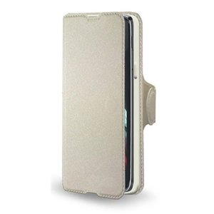 CUSTODIA FLIP ORIZZONTALE SIMILPELLE per ALCATEL ONE TOUCH IDOL 3 - 5.5" POLLICI OT-6045Y CON INTERNO IN TPU COLORE BIANCO