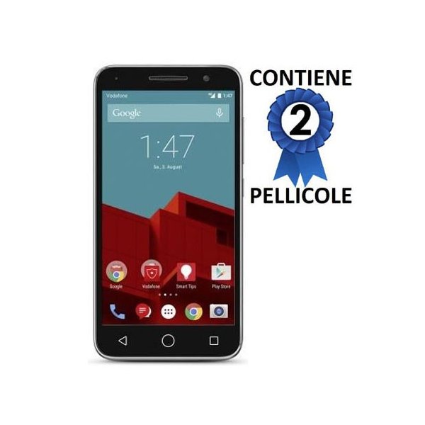 PELLICOLA PROTEGGI DISPLAY per VODAFONE SMART PRIME 6, VF-V895N CONFEZIONE 2 PEZZI