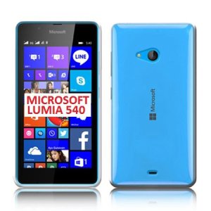 CUSTODIA GEL TPU SILICONE per MICROSOFT LUMIA 540 DUAL SIM COLORE BIANCO - TRASPARENTE